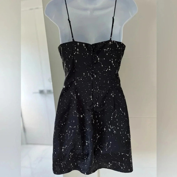 Garage/ Black star light galaxy/ Witchy/ Spaghetti strap/ Mini skirt/ Size US S - Picture 6 of 13